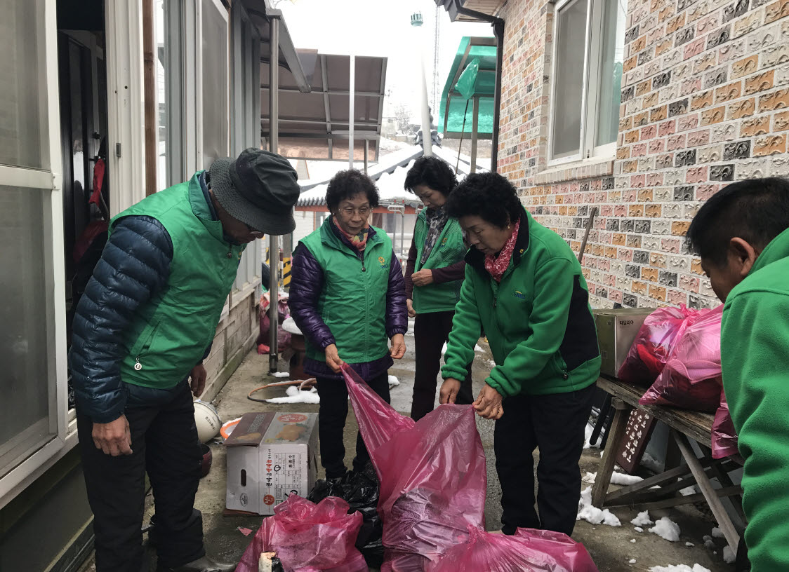 1207 장평면새마을 화재가구 복구활동