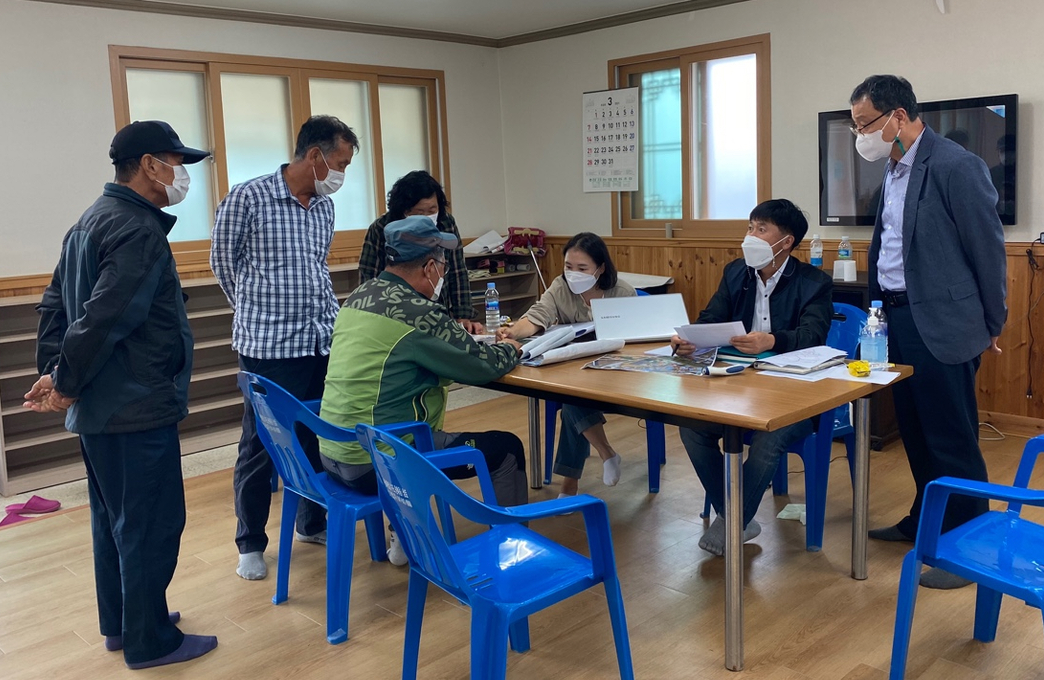 청양군, 2022년 지적 재조사 실시계획 수립-주민 협의 모습