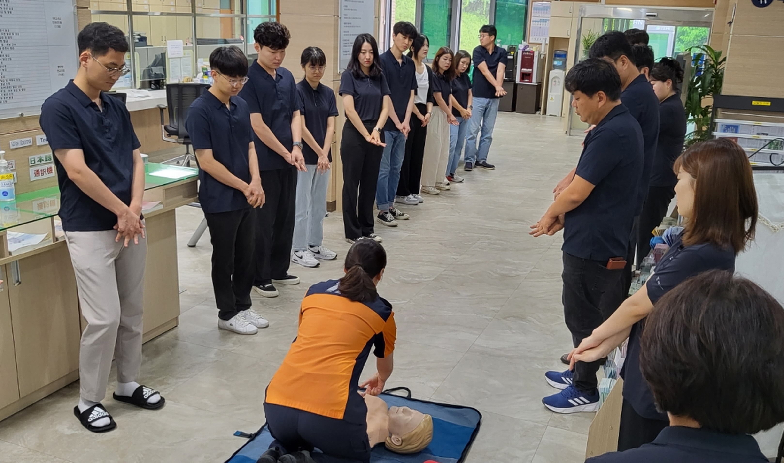 청양군, 응급상황 민원인 위한 인명구조 교육