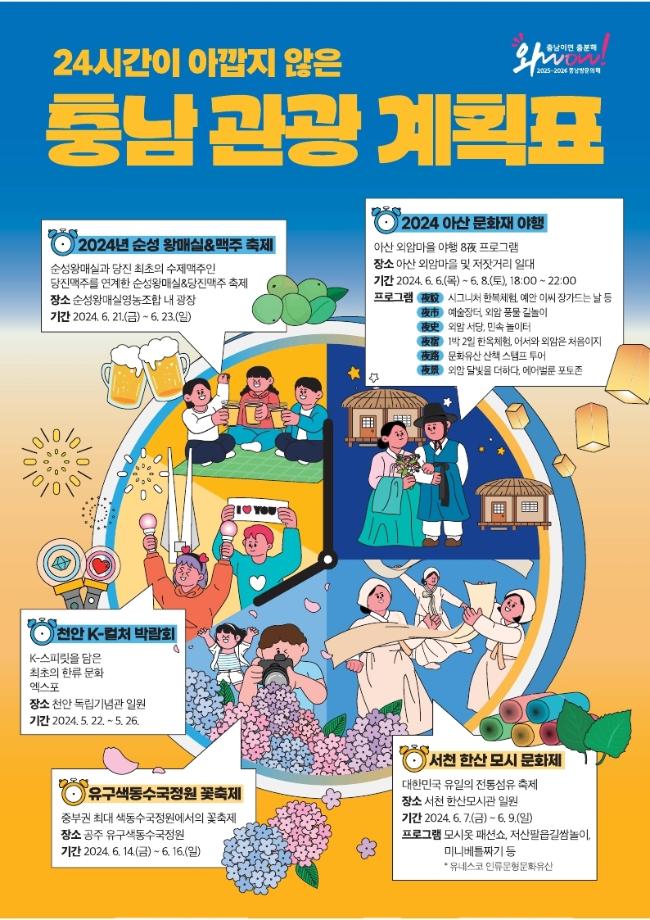 충남 관광 계획표