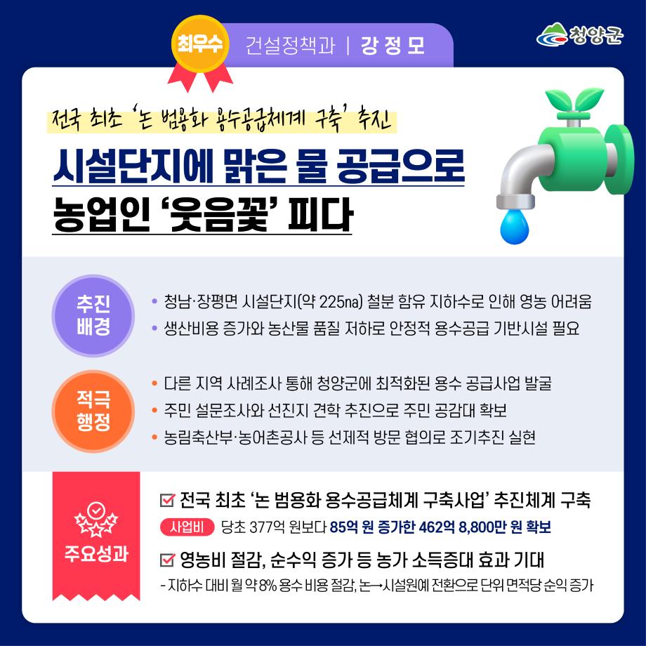 2024년 상반기 청양군 적극행정 우수사례2
