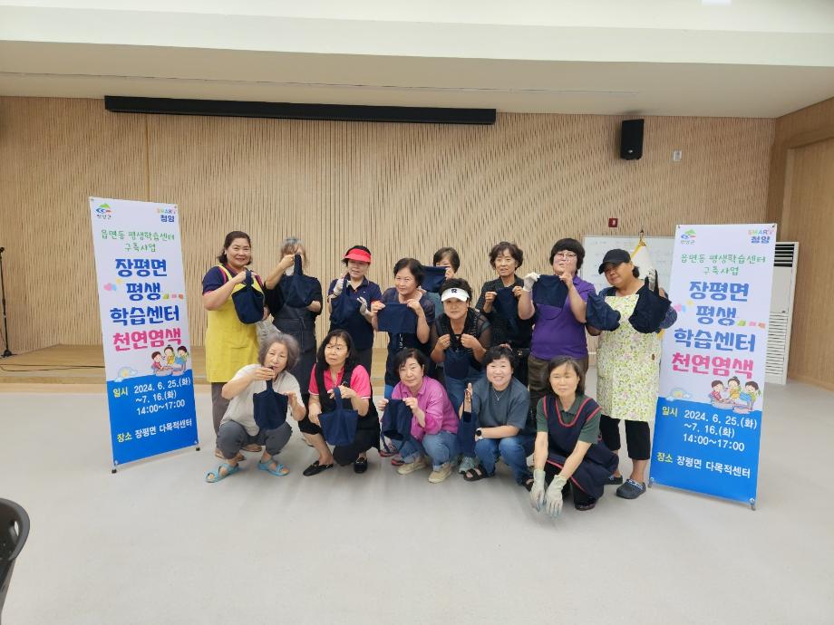 장평면 천연염색