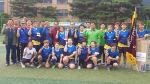 청양군 여성축구단 4년 연속 우승 쾌거
