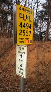 청양군, 칠갑산 국가지점번호판 일제 점검 실시