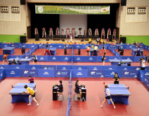 청양에서 국제탁구대회 5일간 열전 돌입
