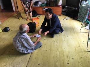 정산‧목면, 제72주년 광복절기념 독립유공자 유족 위문