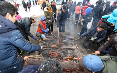 칠갑산얼음분수축제 현장 모습 4