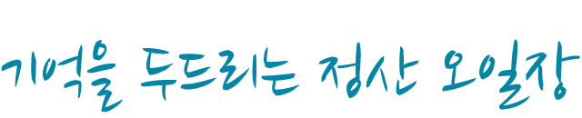 추억의 정산 오일장, 기억을 두드리는 정산 오일장